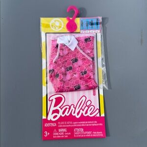 Barbie 2016 Mattel Pink Barbie logo Dress new So cute